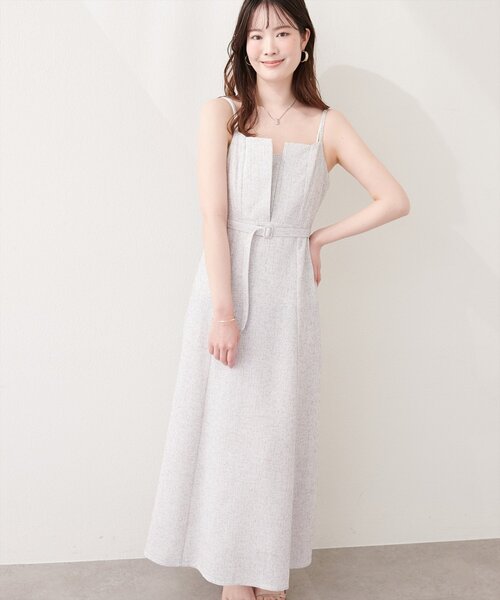 natural couture（ナチュラルクチュール）の「フロントスリットキャミワンピース（ワンピース・レディース・グレー/ブラック/ホワイト系その他/ミント・FREE）」の22枚目の写真