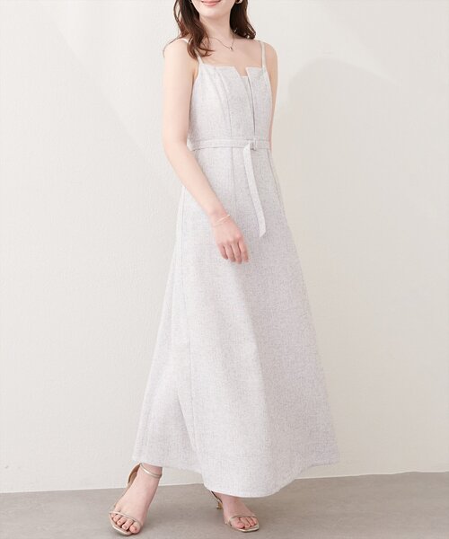 natural couture（ナチュラルクチュール）の「フロントスリットキャミワンピース（ワンピース・レディース・グレー/ブラック/ホワイト系その他/ミント・FREE）」の21枚目の写真