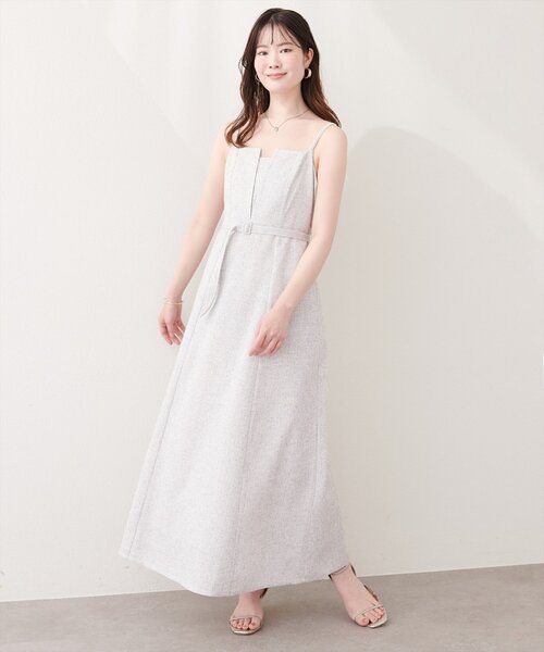 natural couture（ナチュラルクチュール）の「フロントスリットキャミワンピース（ワンピース・レディース・グレー/ブラック/ホワイト系その他/ミント・FREE）」の20枚目の写真
