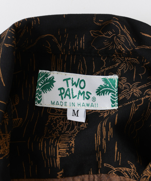 TWO PALMS(トゥーパームス)の「TWO PALMS / トゥーパームス 別注 オーバーダイ アロハシャツ(シャツ/ブラウス・メンズ・ブラック/ウッド/チョコ・MEDIUM/LARGE)」の11枚目の写真