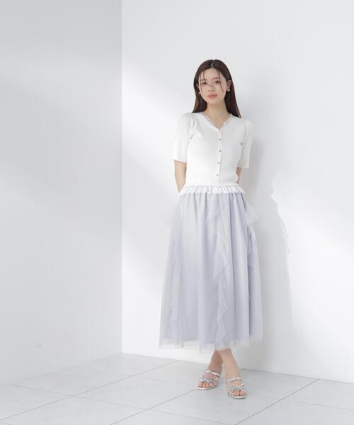 PROPORTION BODY DRESSING(プロポーションボディドレッシング)の「【カーキ追加生産】レースレイヤード風リブニット / 1216270604(ニット/セーター・レディース・カーキ/ホワイト系その他/ピンク・FREE)」の11枚目の写真