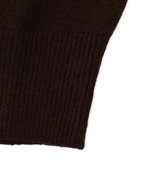 adidas（アディダス）の「adidas ESSENTIALS KNIT HOODIE / アディダス エッセンシャルズ ニット フーディー（パーカー・レディース・ブラウン・S/M/L）」の7枚目の写真