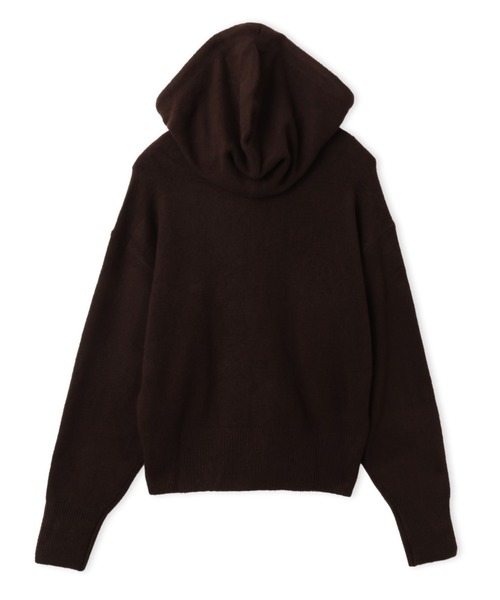 adidas（アディダス）の「adidas ESSENTIALS KNIT HOODIE / アディダス エッセンシャルズ ニット フーディー（パーカー・レディース・ブラウン・S/M/L）」の8枚目の写真