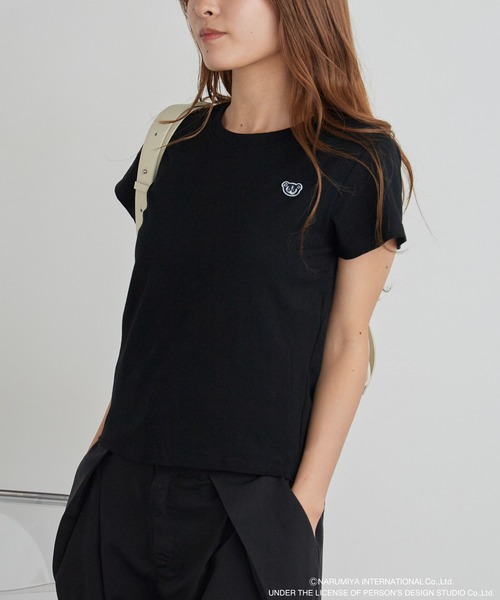 ANGEL BLUE（エンジェルブルー）の「【ANGEL BLUE】別注 エンジェルブルー ワンポイント ベーシックTシャツ（Tシャツ/カットソー・レディース・ブラック/ホワイト・FREE）」の7枚目の写真