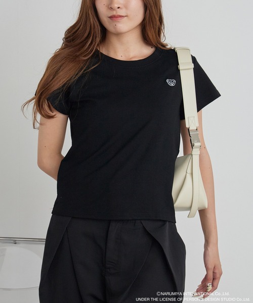 ANGEL BLUE（エンジェルブルー）の「【ANGEL BLUE】別注 エンジェルブルー ワンポイント ベーシックTシャツ（Tシャツ/カットソー・レディース・ブラック/ホワイト・FREE）」の8枚目の写真
