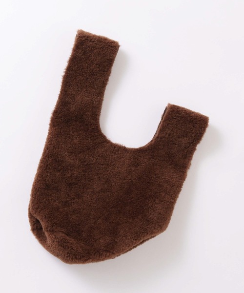 WHYTO.(ホワイト)の「「WHYTO. / ホワイト」reversible boa bag(トートバッグ・レディース・オフホワイト/ベージュ/ブラウン・FREE)」の16枚目の写真
