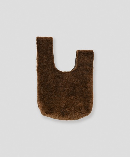 WHYTO.(ホワイト)の「「WHYTO. / ホワイト」reversible boa bag(トートバッグ・レディース・オフホワイト/ベージュ/ブラウン・FREE)」の18枚目の写真