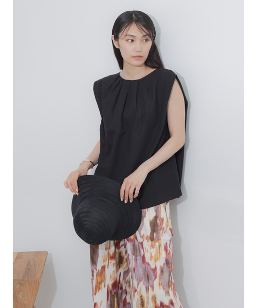 Te chichi(テチチ)の「リネンミックスクレープブラウス(セットアップ可)(シャツ/ブラウス・レディース・ブラック/その他2/その他1・F)」の19枚目の写真