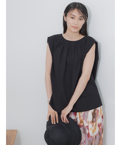 Te chichi(テチチ)の「リネンミックスクレープブラウス(セットアップ可)(シャツ/ブラウス・レディース・ブラック/その他2/その他1・F)」の20枚目の写真