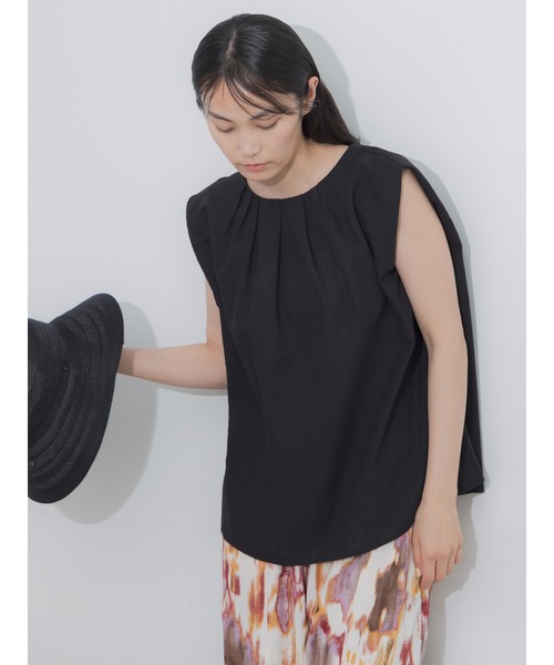 Te chichi(テチチ)の「リネンミックスクレープブラウス(セットアップ可)(シャツ/ブラウス・レディース・ブラック/その他2/その他1・F)」の21枚目の写真