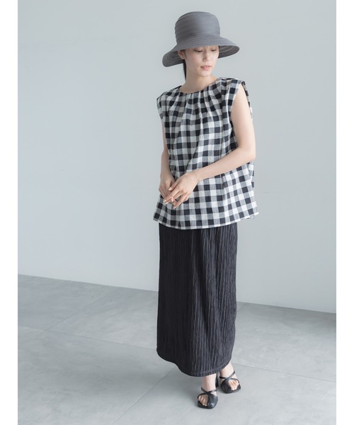 Te chichi(テチチ)の「リネンミックスクレープブラウス(セットアップ可)(シャツ/ブラウス・レディース・ブラック/その他2/その他1・F)」の22枚目の写真