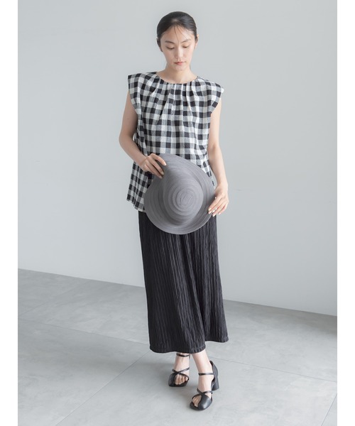Te chichi(テチチ)の「リネンミックスクレープブラウス(セットアップ可)(シャツ/ブラウス・レディース・ブラック/その他2/その他1・F)」の13枚目の写真
