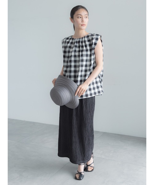 Te chichi(テチチ)の「リネンミックスクレープブラウス(セットアップ可)(シャツ/ブラウス・レディース・ブラック/その他2/その他1・F)」の14枚目の写真