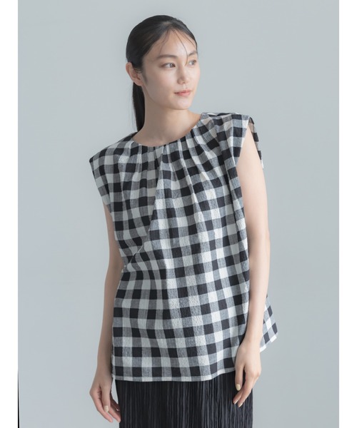 Te chichi(テチチ)の「リネンミックスクレープブラウス(セットアップ可)(シャツ/ブラウス・レディース・ブラック/その他2/その他1・F)」の16枚目の写真