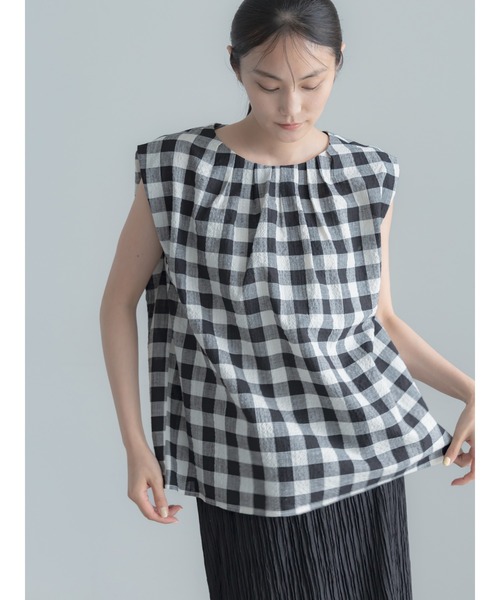 Te chichi(テチチ)の「リネンミックスクレープブラウス(セットアップ可)(シャツ/ブラウス・レディース・ブラック/その他2/その他1・F)」の17枚目の写真