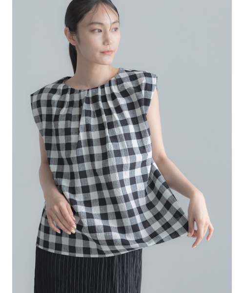 Te chichi(テチチ)の「リネンミックスクレープブラウス(セットアップ可)(シャツ/ブラウス・レディース・ブラック/その他2/その他1・F)」の18枚目の写真
