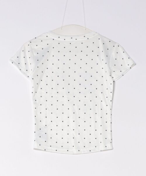 AsheKsha(アシクシャ)の「韓国風エネルギー ドットアップルプリント スリムフィット半袖Tシャツ(Tシャツ/カットソー・レディース・ホワイト・M)」の9枚目の写真