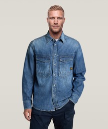 DAKOTA REGULAR SHIRT/ヴィンテージライククラシックディテールデニムシャツ