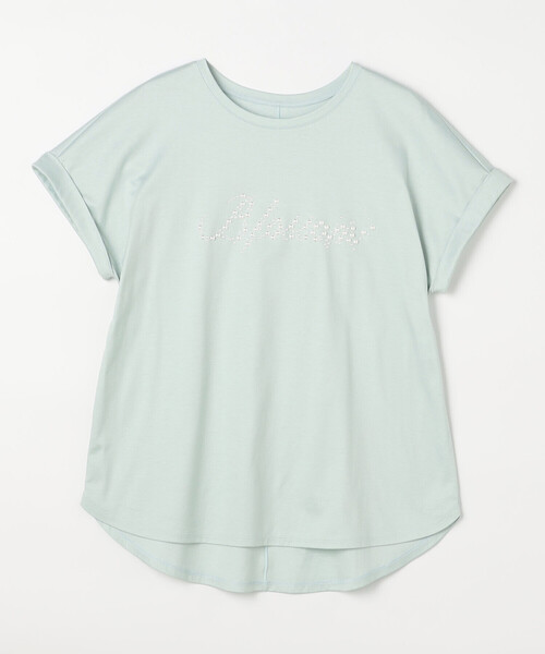 K.T KIYOKO TAKASE（キヨコタカセ）の「〔 TALLサイズ 〕 コットンスムース パールTシャツ（Tシャツ/カットソー・レディース・ミント/トップグレー/ブラウン・15号）」の4枚目の写真
