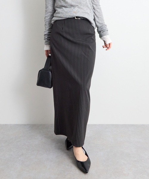 STELLA FISH(ステラフィッシュ)の「ストライプスカート(スカート・レディース・グレー/ブラック/ベージュ・SMALL/MEDIUM)」の10枚目の写真