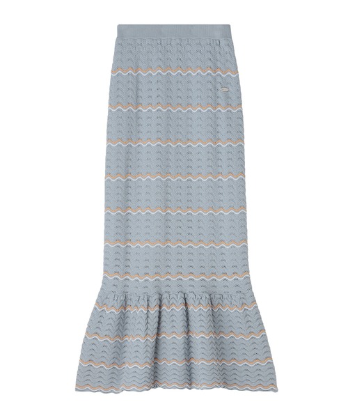 MARY QUANT(マリークワント)の「ウェーブニット スカート(スカート・レディース・ネイビー/ブラック/アイボリー/ブルー・M)」の13枚目の写真