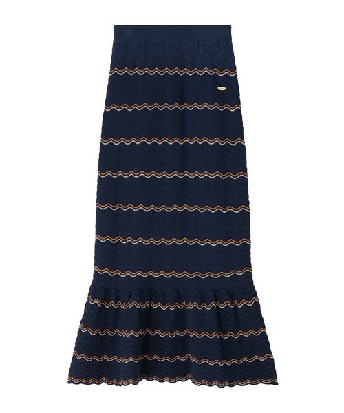 MARY QUANT(マリークワント)の「ウェーブニット スカート(スカート・レディース・ネイビー/ブラック/アイボリー/ブルー・M)」の19枚目の写真
