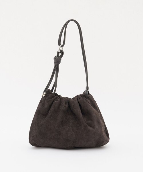 russet（ラシット）の「【WEB限定】スエード巾着4WAYショルダーバッグ（ショルダーバッグ・レディース・ダークブラウン/グレー・FREE）」の3枚目の写真