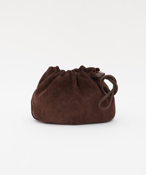 russet（ラシット）の「【WEB限定】スエード巾着4WAYショルダーバッグ（ショルダーバッグ・レディース・ダークブラウン/グレー・FREE）」の22枚目の写真
