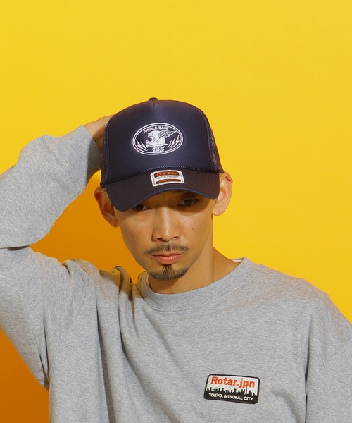 ROTAR(ローター)の「JUMBLE BASE Mesh CAP(キャップ・メンズ・イエロー×ブラック/ネイビー/チャコールグレー/ブラック・FREE)」の5枚目の写真