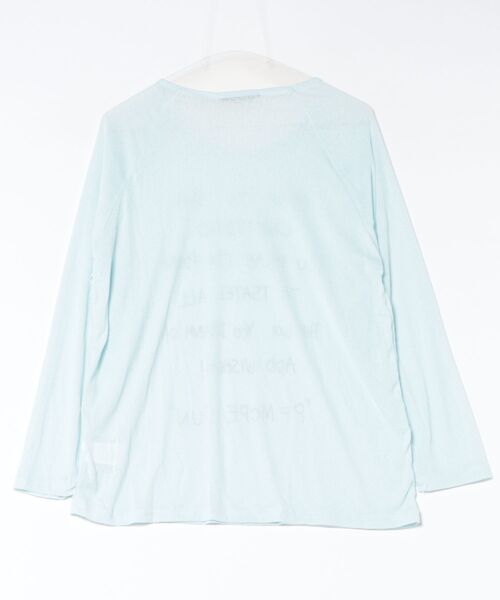 Ritzy(リッツィー)の「ロゴプリントシアーロングスリーブカットソー(Tシャツ/カットソー・レディース・ブルー・L/M)」の8枚目の写真