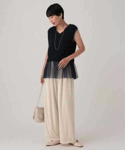 Elura(エルーラ)の「カットベロアパンツ/1057123(その他パンツ・レディース・ブラック/オフホワイト/ブルー・SMALL/MEDIUM)」の8枚目の写真