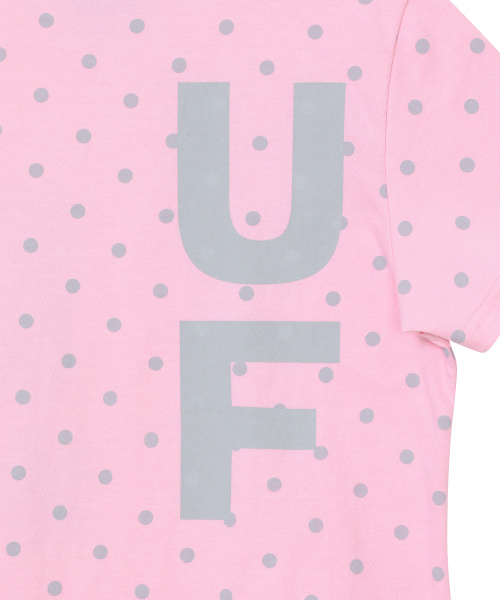 BAUF（バウフ）の「[BAUF x RINKA] BロゴスリムフィットTシャツ [ドットピンク]（Tシャツ/カットソー・レディース・その他・FREE）」の10枚目の写真