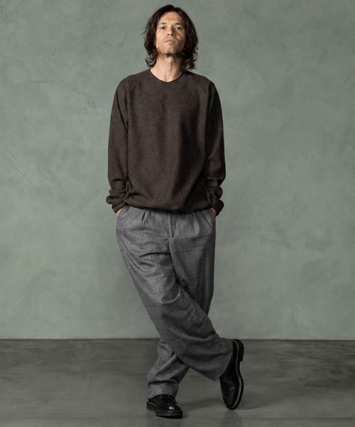 EGO TRIPPING(エゴトリッピング)の「mp15254-WOOLBASTE TROUSERS windowpane ウールパンツ(626753)(その他パンツ・メンズ・グレー系その他/ネイビー系・29/31/33)」の11枚目の写真