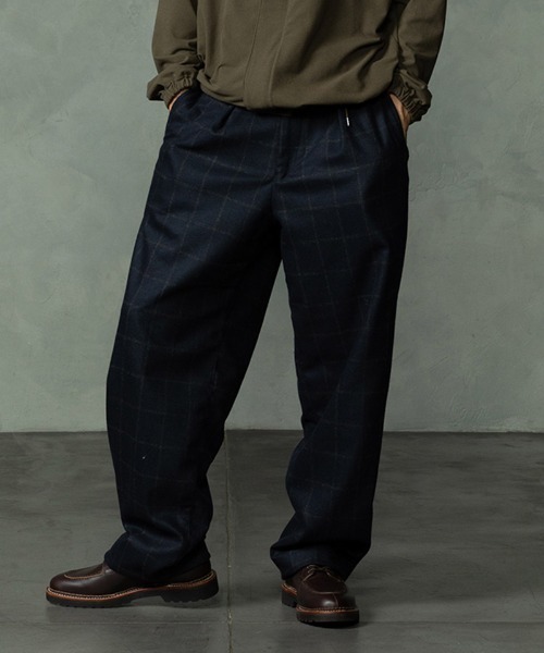 EGO TRIPPING(エゴトリッピング)の「mp15254-WOOLBASTE TROUSERS windowpane ウールパンツ(626753)(その他パンツ・メンズ・グレー系その他/ネイビー系・29/31/33)」の12枚目の写真