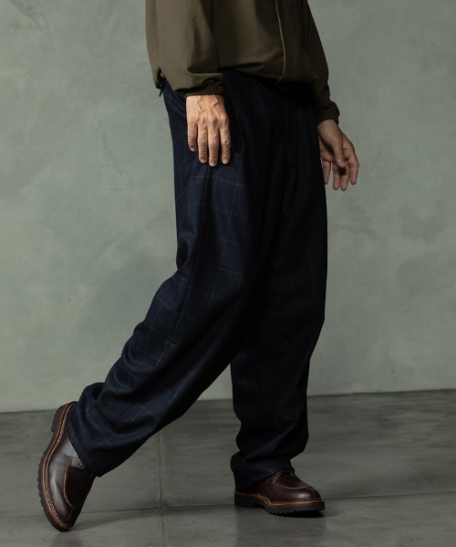 EGO TRIPPING(エゴトリッピング)の「mp15254-WOOLBASTE TROUSERS windowpane ウールパンツ(626753)(その他パンツ・メンズ・グレー系その他/ネイビー系・29/31/33)」の13枚目の写真