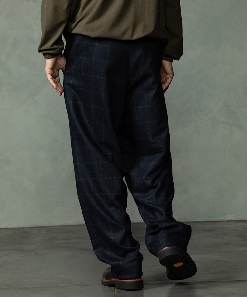 EGO TRIPPING(エゴトリッピング)の「mp15254-WOOLBASTE TROUSERS windowpane ウールパンツ(626753)(その他パンツ・メンズ・グレー系その他/ネイビー系・29/31/33)」の14枚目の写真
