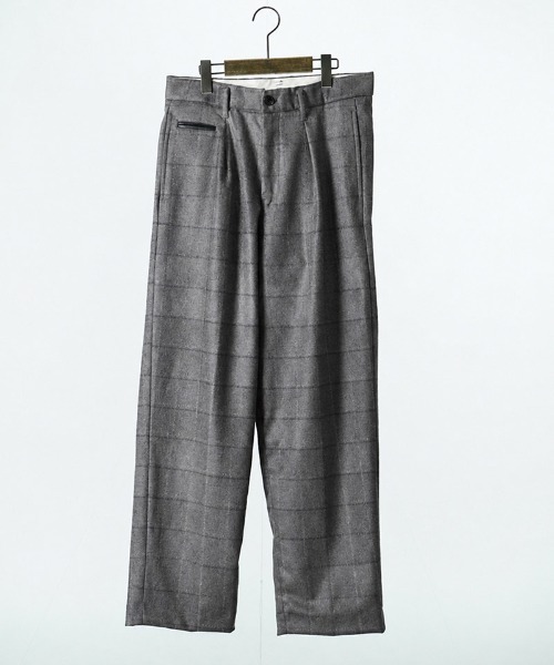 EGO TRIPPING(エゴトリッピング)の「mp15254-WOOLBASTE TROUSERS windowpane ウールパンツ(626753)(その他パンツ・メンズ・グレー系その他/ネイビー系・29/31/33)」の4枚目の写真