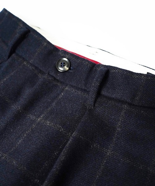 EGO TRIPPING(エゴトリッピング)の「mp15254-WOOLBASTE TROUSERS windowpane ウールパンツ(626753)(その他パンツ・メンズ・グレー系その他/ネイビー系・29/31/33)」の7枚目の写真
