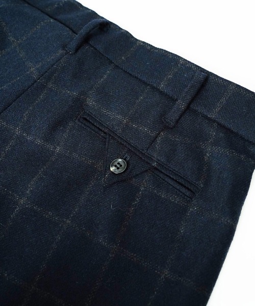 EGO TRIPPING(エゴトリッピング)の「mp15254-WOOLBASTE TROUSERS windowpane ウールパンツ(626753)(その他パンツ・メンズ・グレー系その他/ネイビー系・29/31/33)」の9枚目の写真
