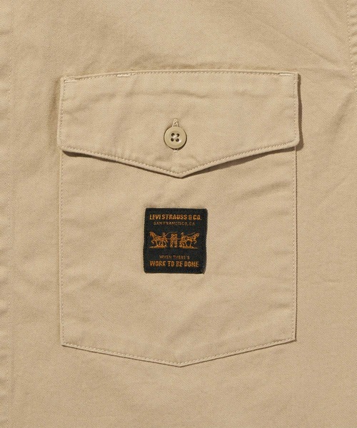 Levi's（リーバイス）の「Levi's/リーバイス WORKWEAR ショートスリーブ ワーカーシャツ（シャツ/ブラウス・メンズ・ベージュ・S/M/L）」の9枚目の写真