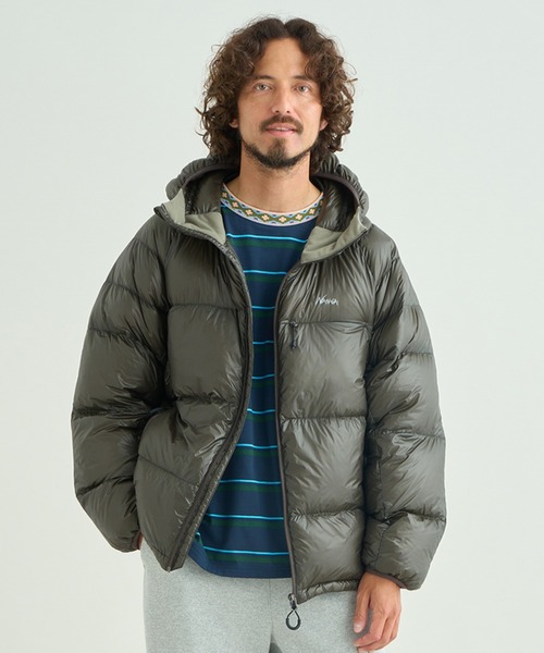 NANGA（ナンガ）の「MOUNTAIN LODGE DOWN HOODIE JACKET/マウンテンロッジダウンフーディージャケット（ダウンジャケット/コート・メンズ・オリーブ/モカ/ブラック/ミント・XL/L/M/S）」の3枚目の写真