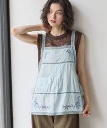 エプロン刺繍キャミソール