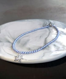 Auralyn（オーラリン）の「Snow Crystal Pearl Necklace(BLUE)（ネックレス）」