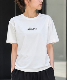 ≪athleta≫汗ばむ日もさらっと快適!身体のラインを拾いすぎない軽やかなシルエットで、トレーニングから街着まで頼れる吸汗速乾ワッフルニットのドライフェザープラTシャツ