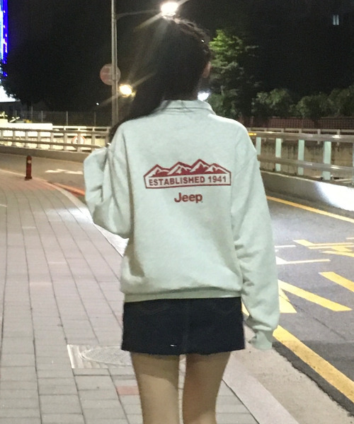 JEEP（ジープ）の「[360g] M-Logo ハーフジップスウェット (JR5TSU838MR)（スウェット・レディース・その他・SMALL/MEDIUM/LARGE/X-LARGE/2XL）」の14枚目の写真