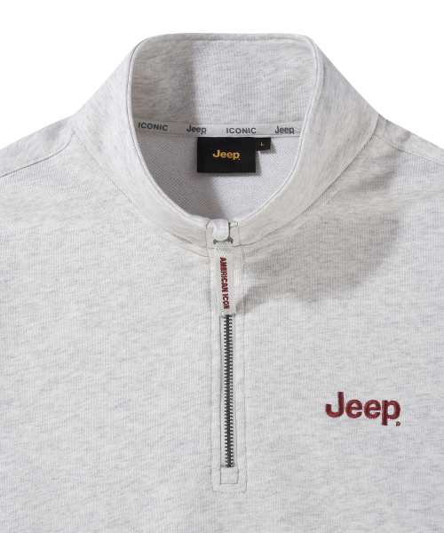 JEEP（ジープ）の「[360g] M-Logo ハーフジップスウェット (JR5TSU838MR)（スウェット・レディース・その他・SMALL/MEDIUM/LARGE/X-LARGE/2XL）」の6枚目の写真