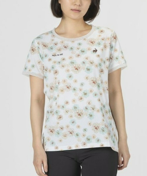 le coq sportif(ルコックスポルティフ)の「ルコックスポルティフ【PAUL&JOEコラボ】総柄半袖Tシャツ(Tシャツ/カットソー・レディース・ピンク/ホワイト・L/M/S/XL)」の2枚目の写真