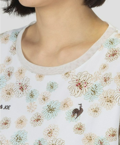 le coq sportif(ルコックスポルティフ)の「ルコックスポルティフ【PAUL&JOEコラボ】総柄半袖Tシャツ(Tシャツ/カットソー・レディース・ピンク/ホワイト・L/M/S/XL)」の8枚目の写真