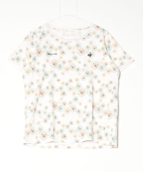 le coq sportif(ルコックスポルティフ)の「ルコックスポルティフ【PAUL&JOEコラボ】総柄半袖Tシャツ(Tシャツ/カットソー・レディース・ピンク/ホワイト・L/M/S/XL)」の4枚目の写真
