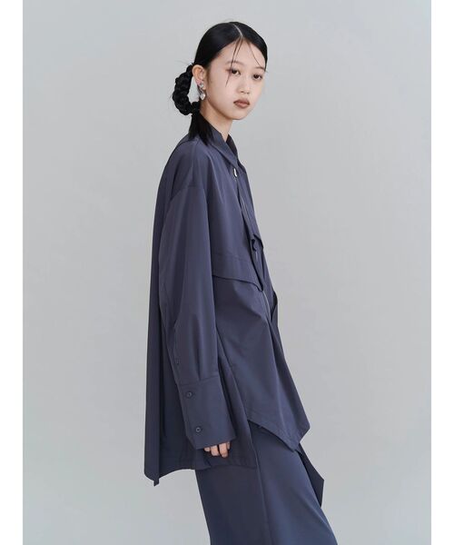 UN3D.（アンスリード）の「ORIGAMI ZIP UP SH / オリガミジップアップシャツ（シャツ/ブラウス・レディース・グレー/ホワイト/ブラック・36/38）」の20枚目の写真